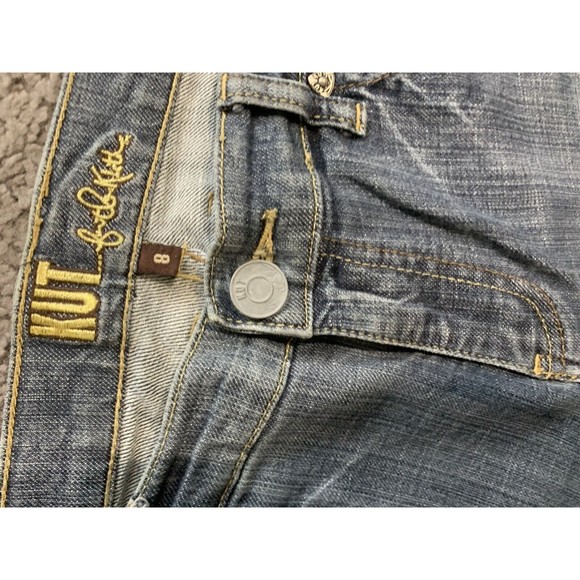 KUT from the Kloth Straight Leg Denim Jeans Women's 8 Blue KP0011AM03DL Bootcut - Picture 6 of 7